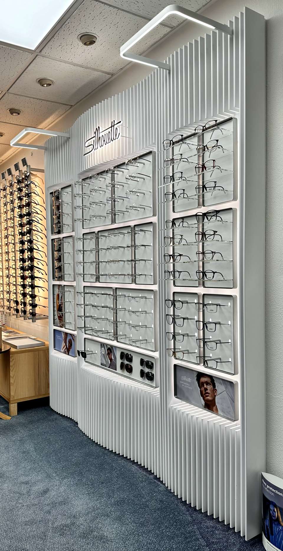 Silhouette Eyewear new display at Cliff Williams Independent Optician Kirkcaldy Fife 